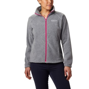 Dámské Bundy Columbia Benton Springs Full Zip Fleece Světle Šedé Fuchsie VTZGOF491